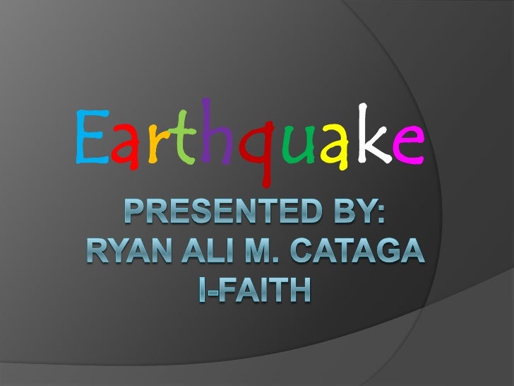 earthquake powerpoint presentation